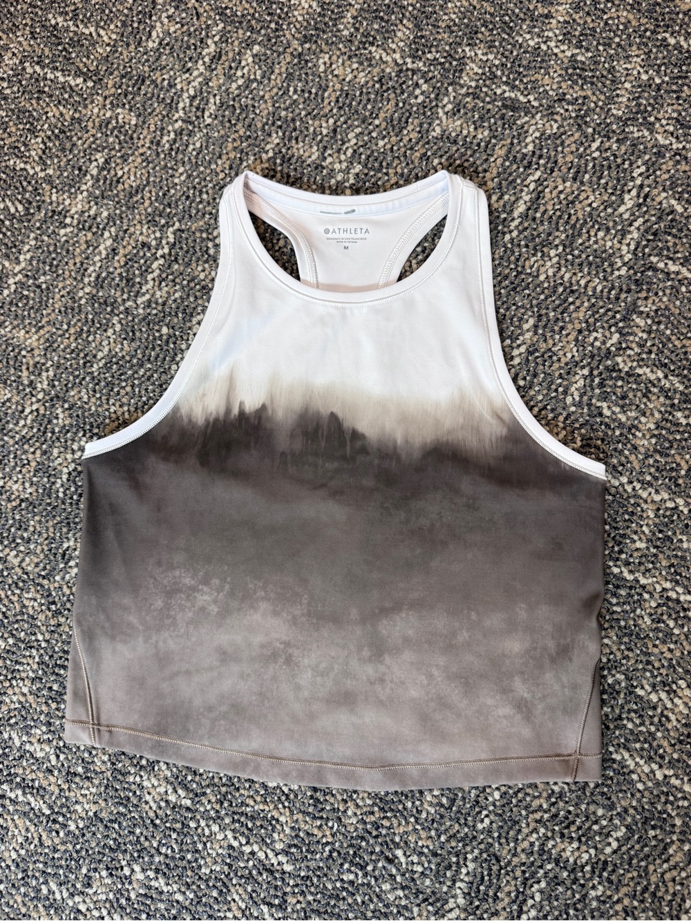Athleta‎ Conscious Crop Tank Dip Dye Ombre M